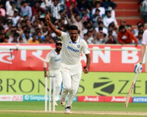 Ashwin picks his 500th Test scalp