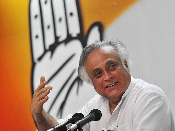 NEW DELHI, INDIA - MARCH 22: Senior Congress Leader Jairam Ramesh speaking to media personnel regarding Land Acquisition Bill as Prime Minister talks about his speech on "Man Ki Baat", at the AICC on March 22, 2015 in New Delhi, India. Ramesh alleged that Prime Minister Narendra Modi is trying to create a 'smokescreen' to benefit the corporate sector with his false claims that the defence and national security projects were delayed due to the Land Acquisition Bill passed by the UPA government. (Photo by Vipin Kumar/Hindustan Times via Getty Images) Farmer