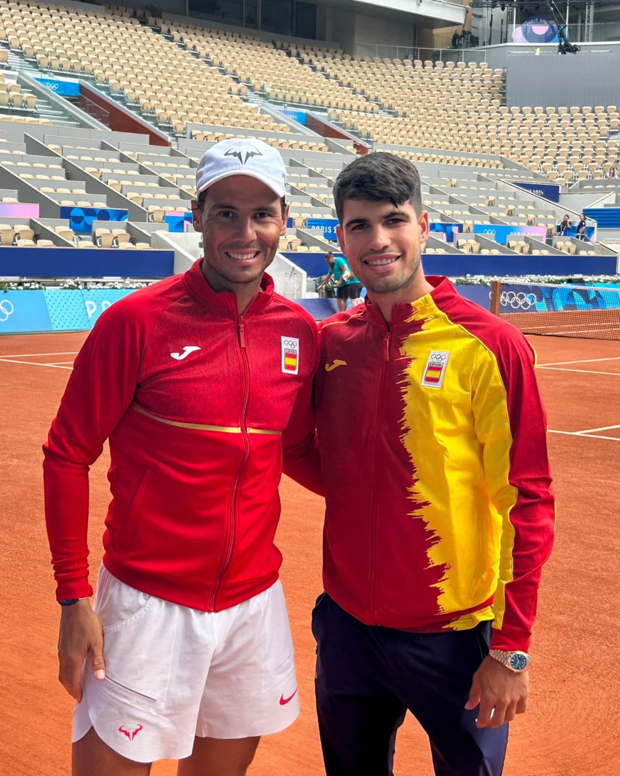 The picture has been taken from Nadal X account The picture has been taken from Nadal X Account Nadal and Alcaraz