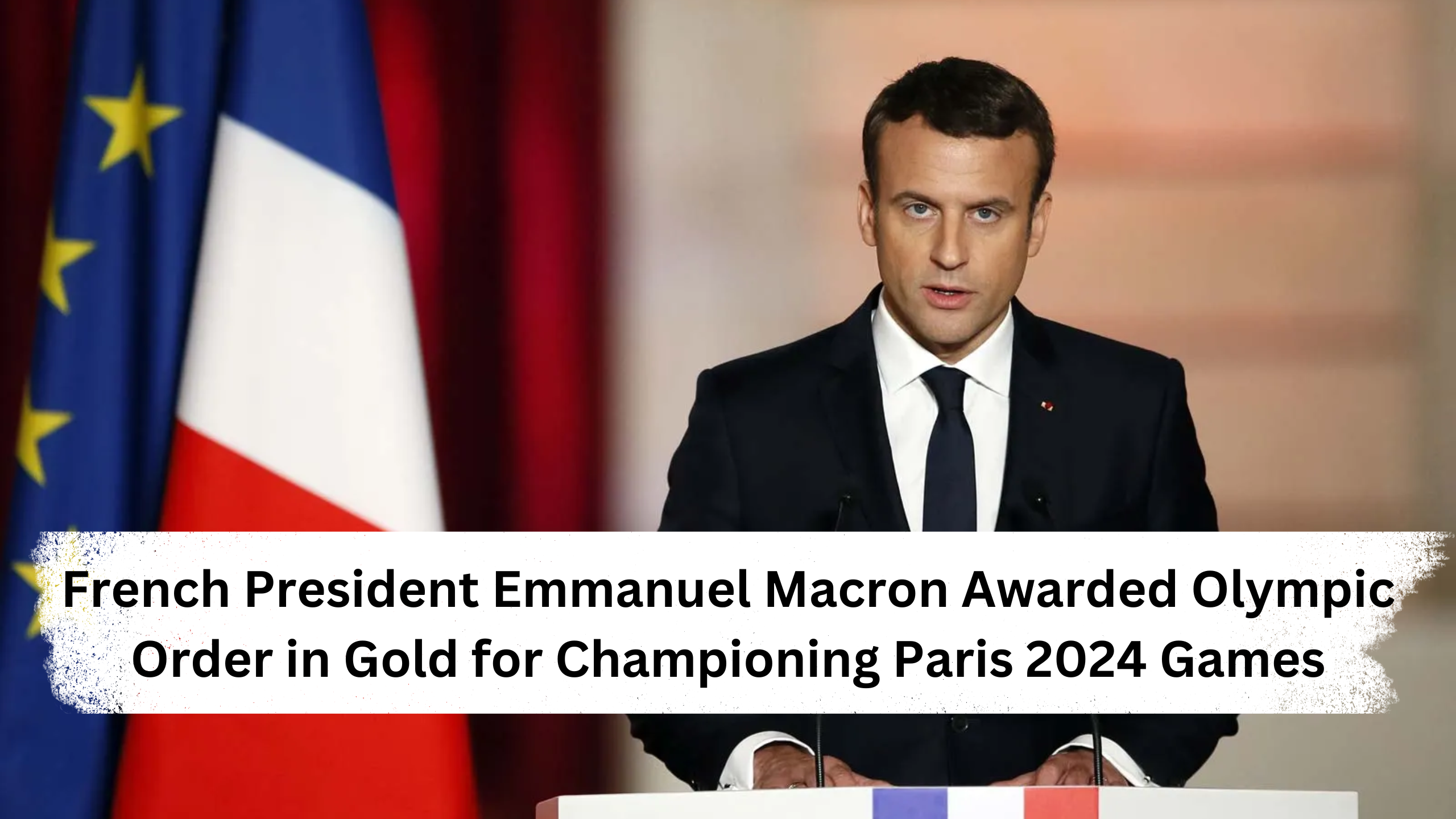 The picture has been taken from Emmanuel Macron