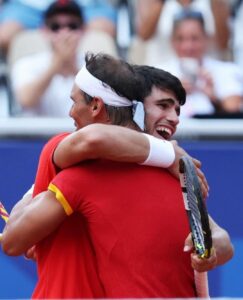 The picture has been taken from Rafael Nadal Instagram at Paris Olympics